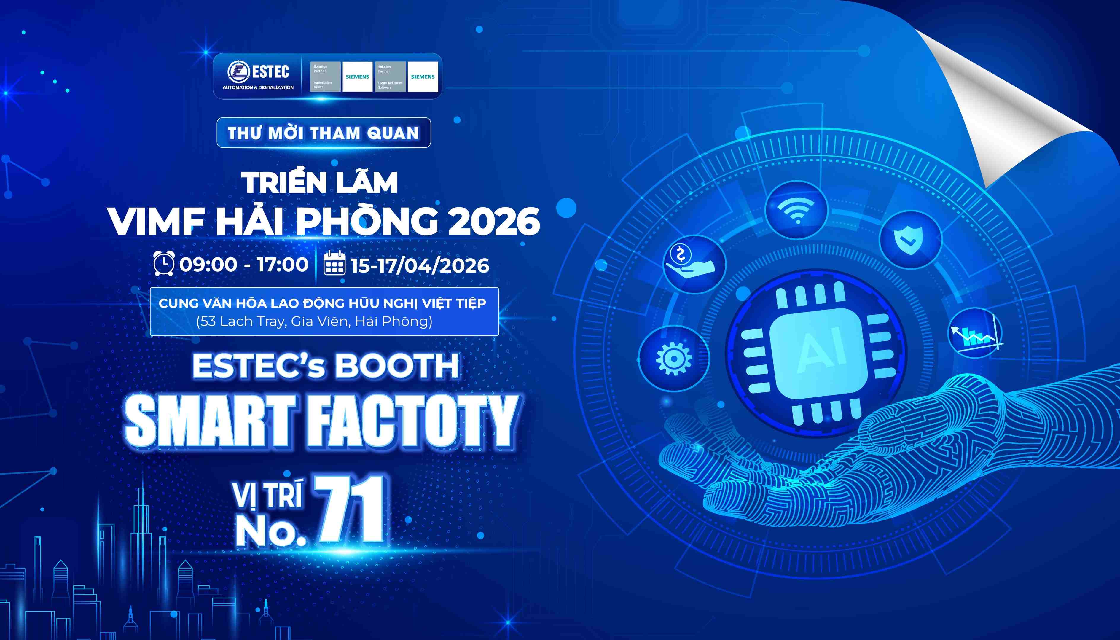 THƯ MỜI THAM QUAN GIAN HÀNG ESTEC TẠI TRIỂN LÃM VIMF HẢI PHÒNG 2026